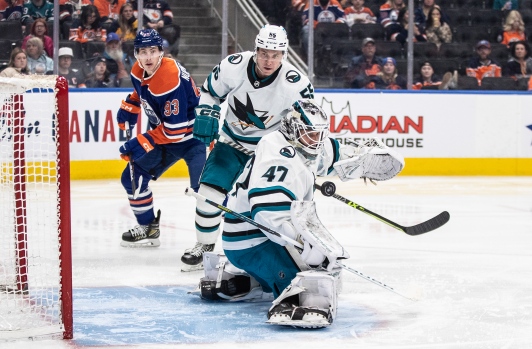 San Jose Sharks målvakt James Reimers oräddhet i spelet
